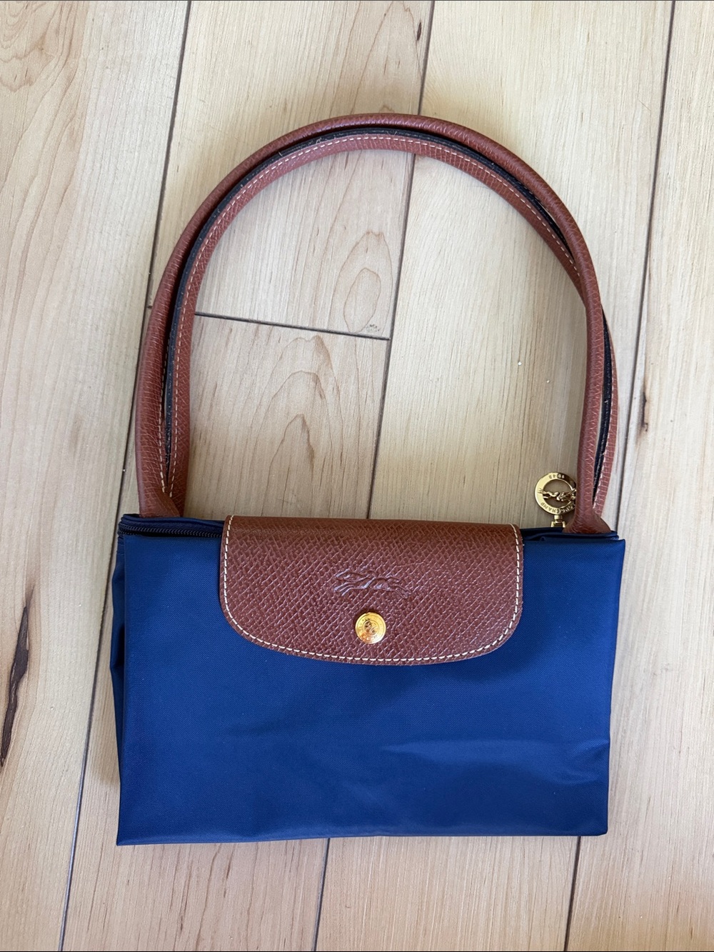 NWOT Longchamp Navy Blue Bag - Picture 2 of 9